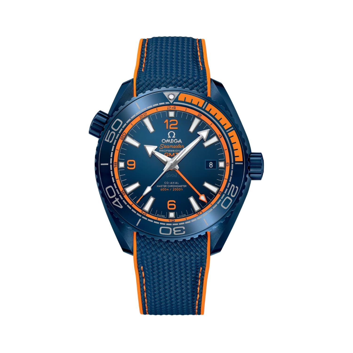 Seamaster Planet Ocean 600m Co-Axial Master Chronometer GMT Watch, 45.5 mm, Automatic, Ceramic