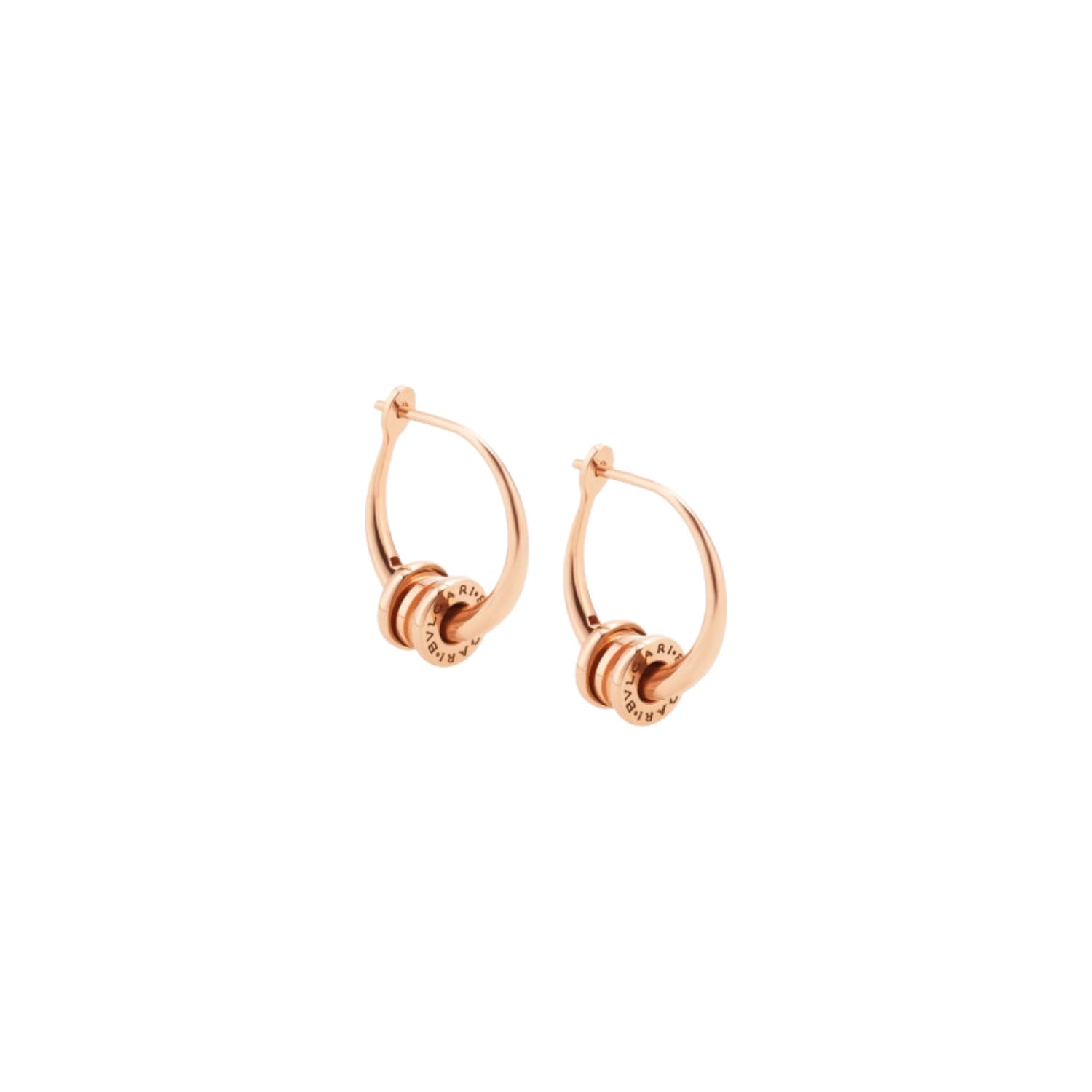 B Zero1 18k Rose Gold Hoop Earrings