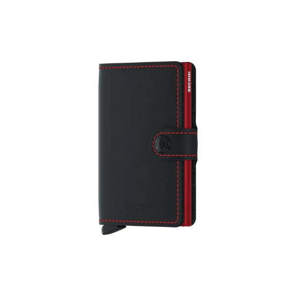 Miniwallet Matte Black & Red