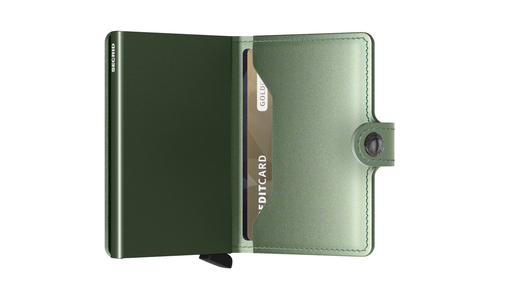 Miniwallet Metallic Green