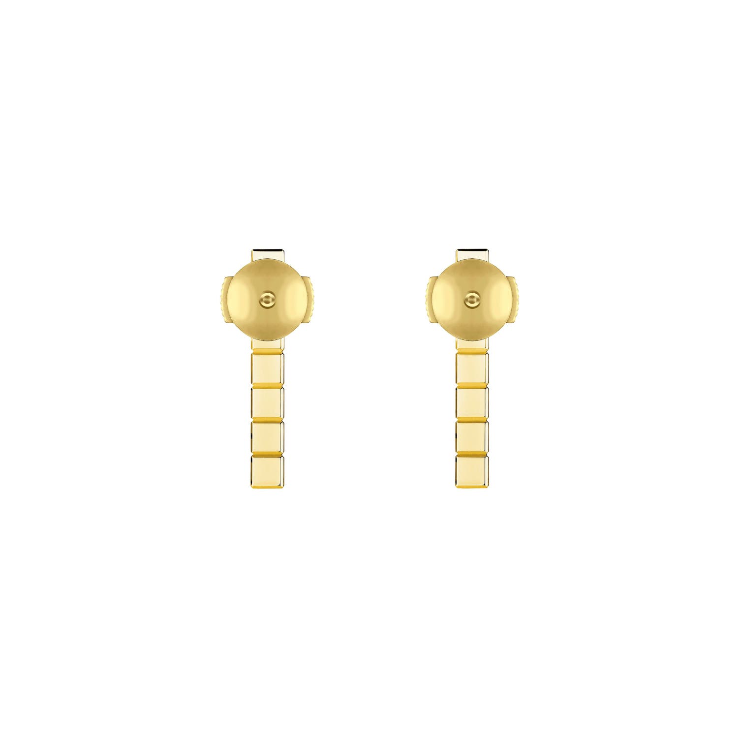 Ice Cube 18K Yellow Gold Full-Set Diamond Earrings