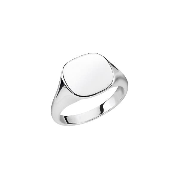 Classic Signet Sterling Silver Ring- Size 48