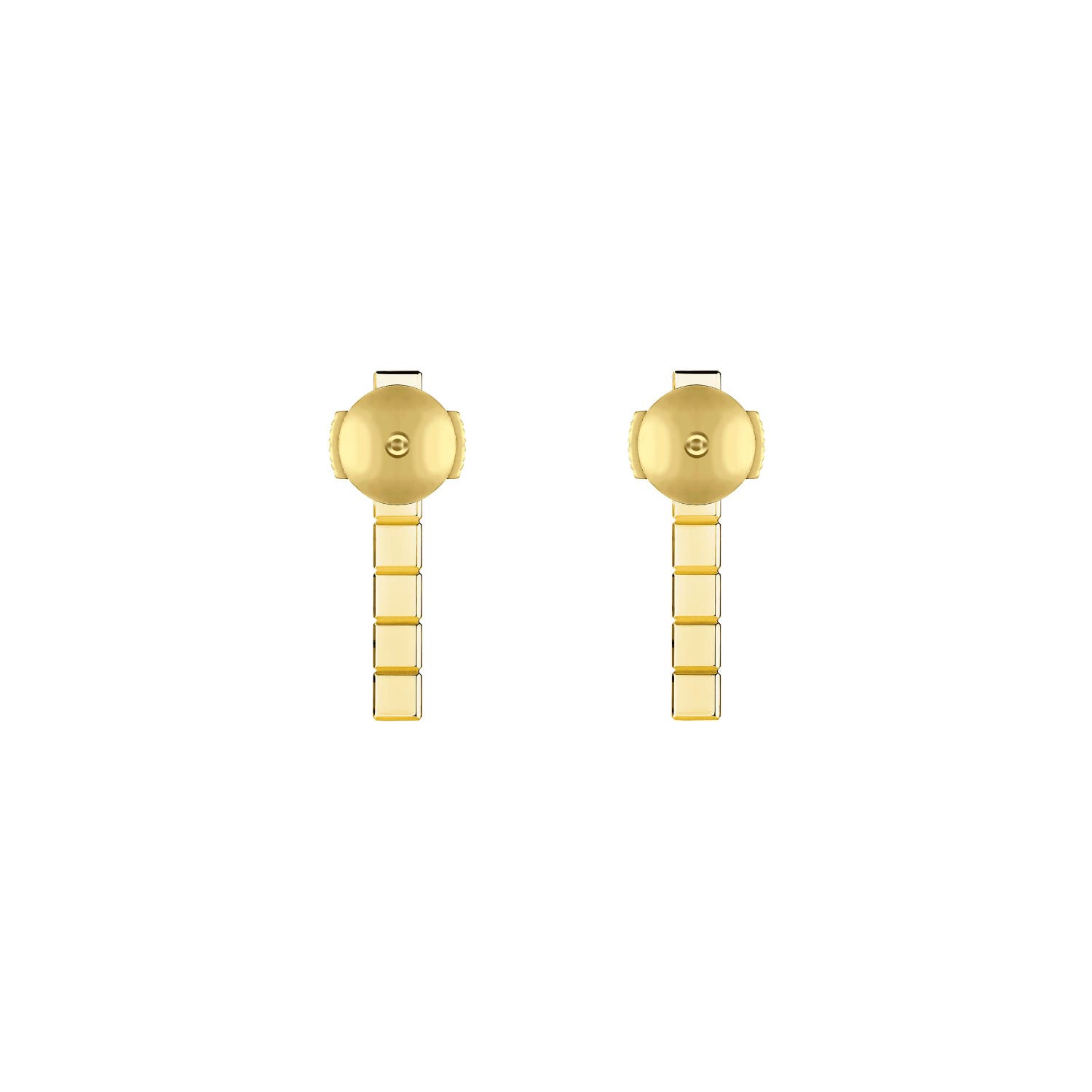 Ice Cube 18K Yellow Gold Earrings