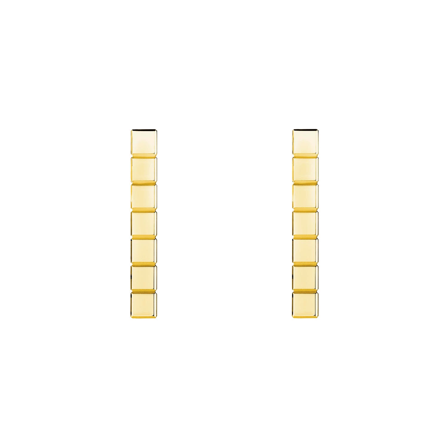 Ice Cube 18K Yellow Gold Earrings