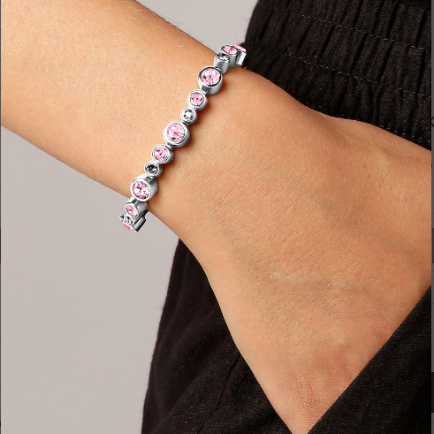 Teresia Silver Rose Bracelet