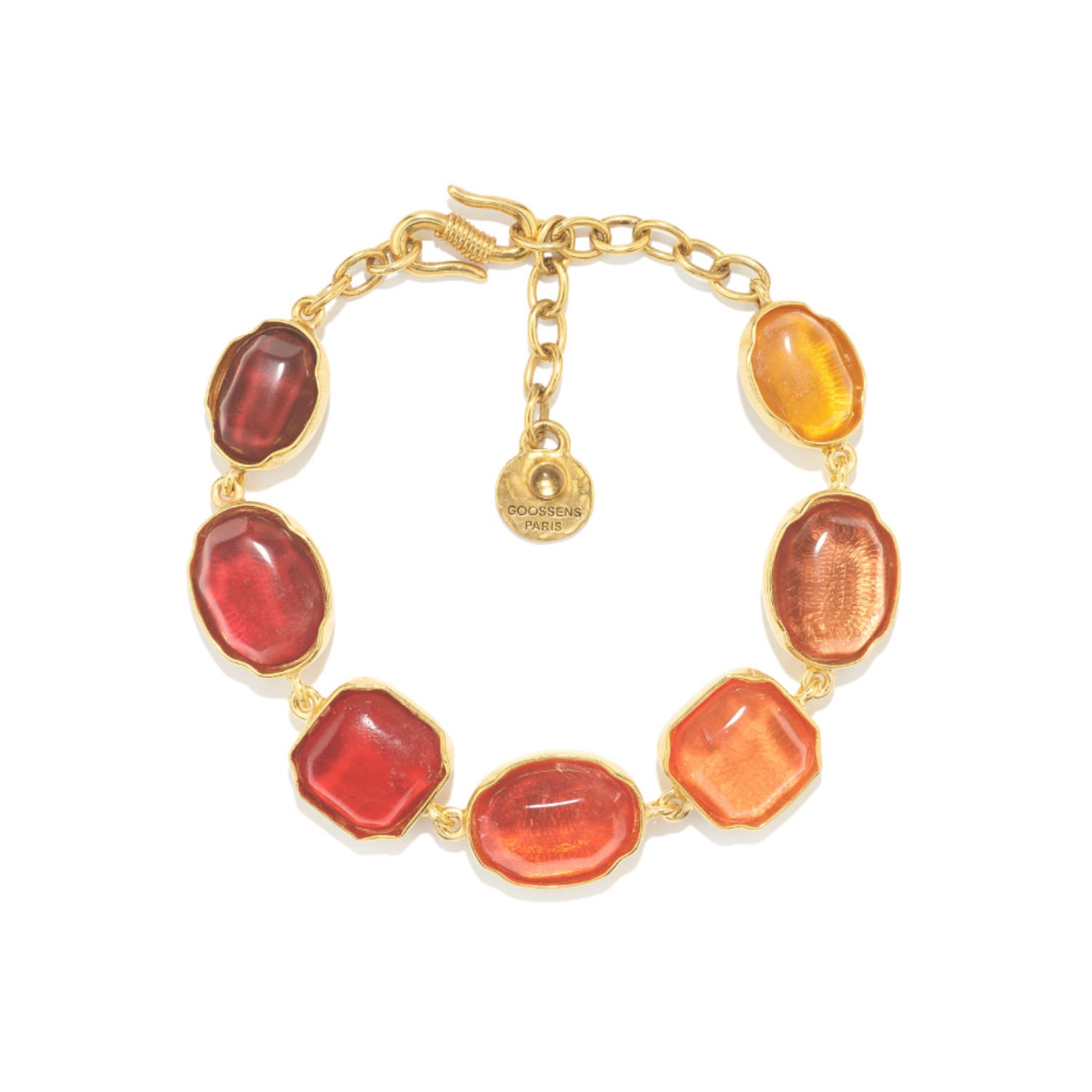 Cabochons Rainbow Red Bracelet