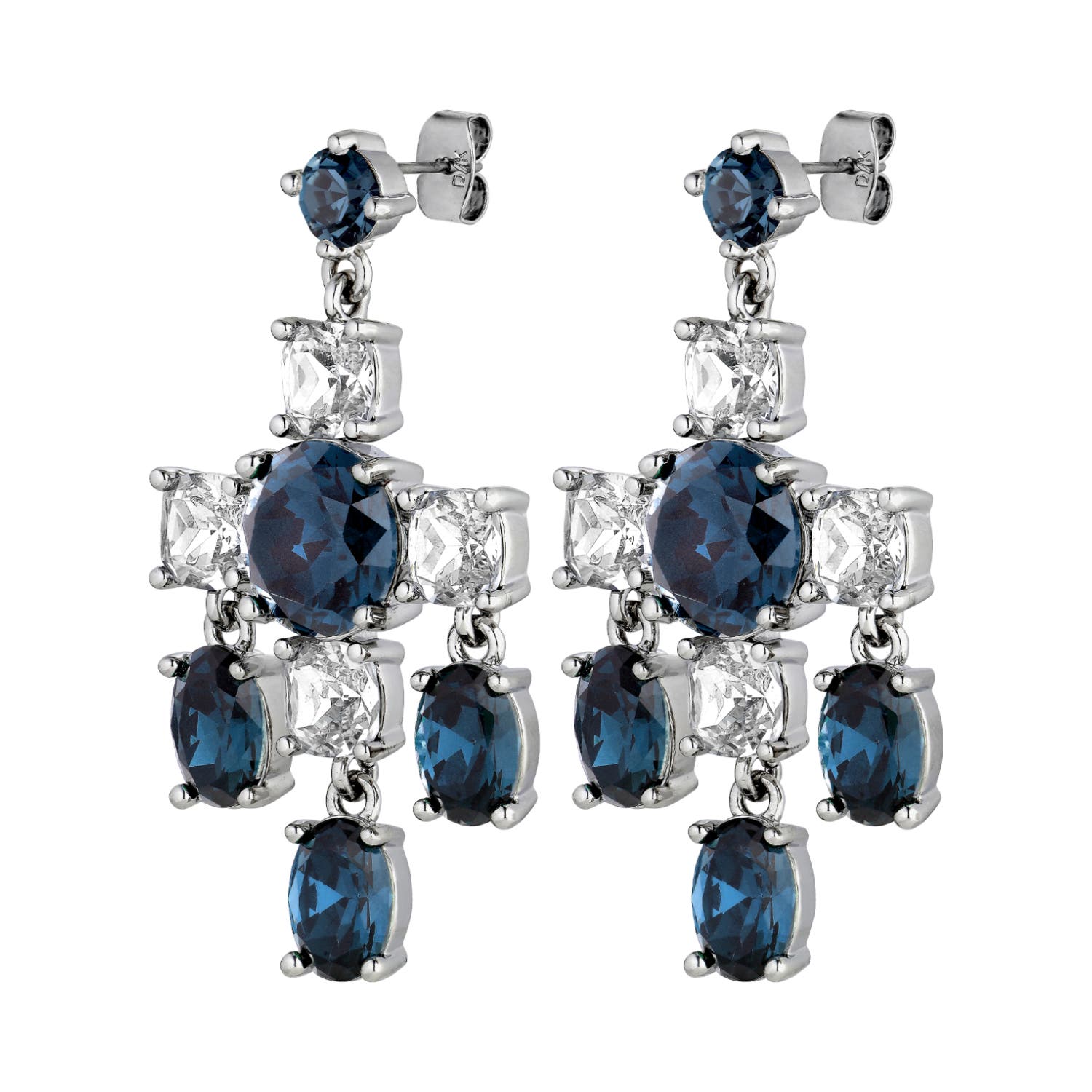 Leonora Royal Blue Crystal Earrings