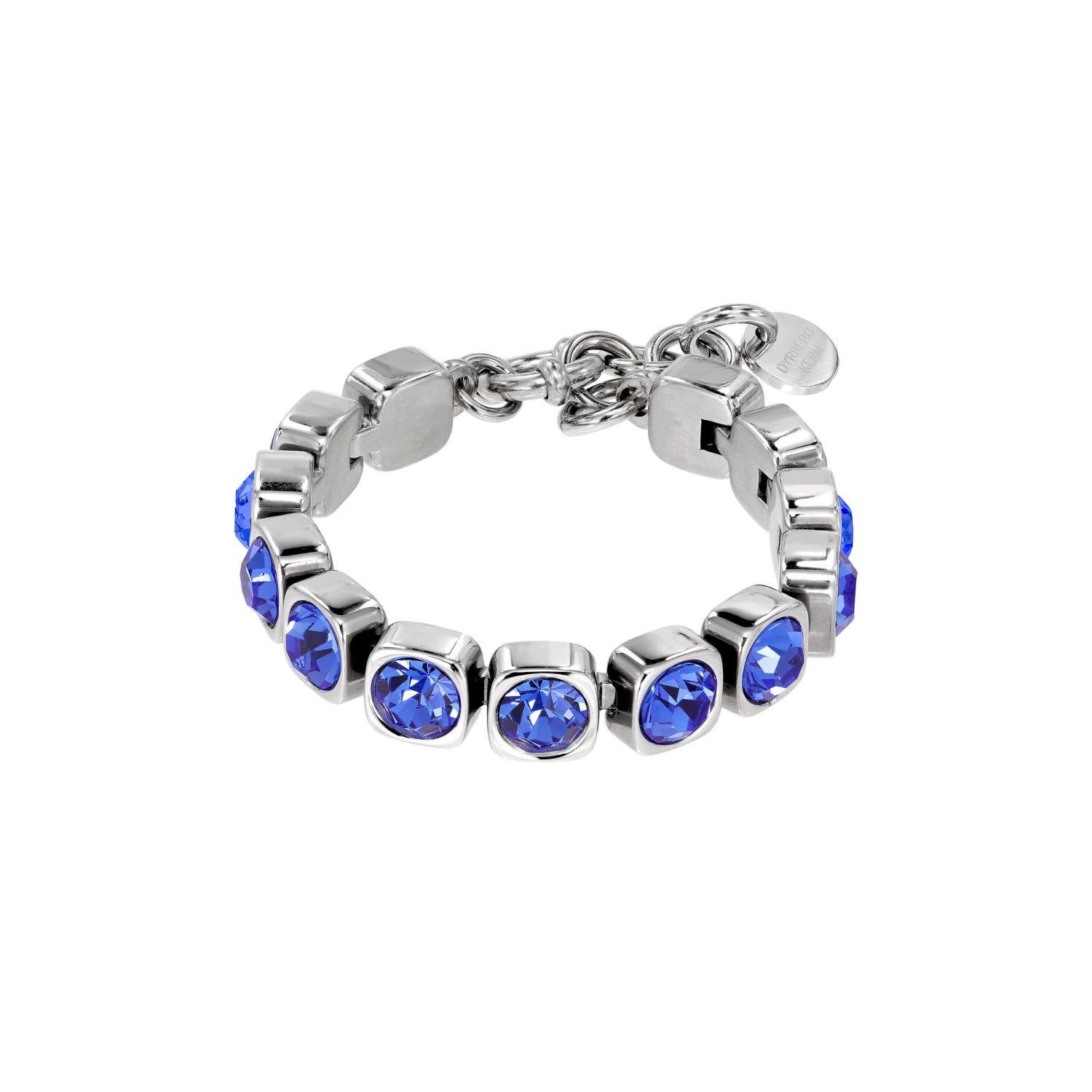 Conian Blue Crystal & Silver Bracelet