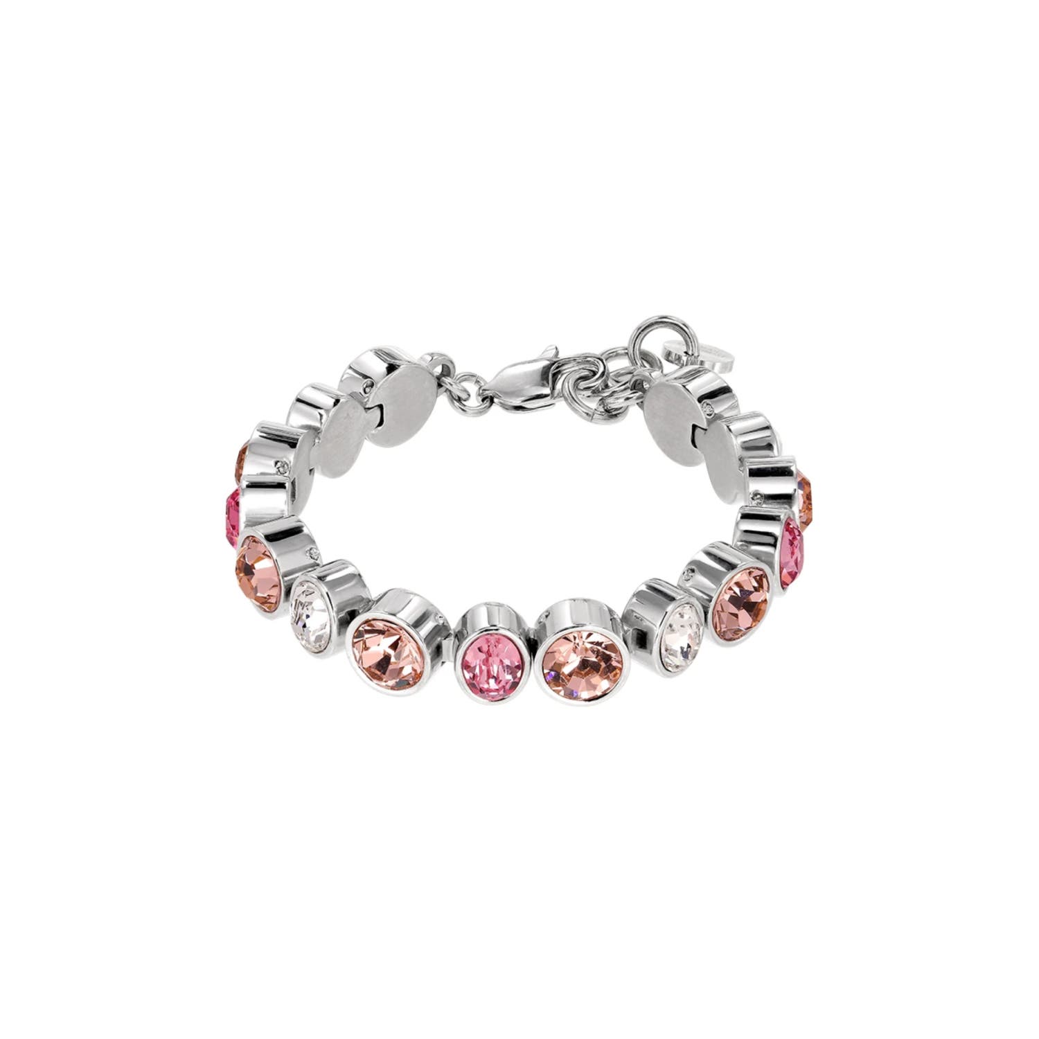 Elaine Light Rose & Silver Bracelet