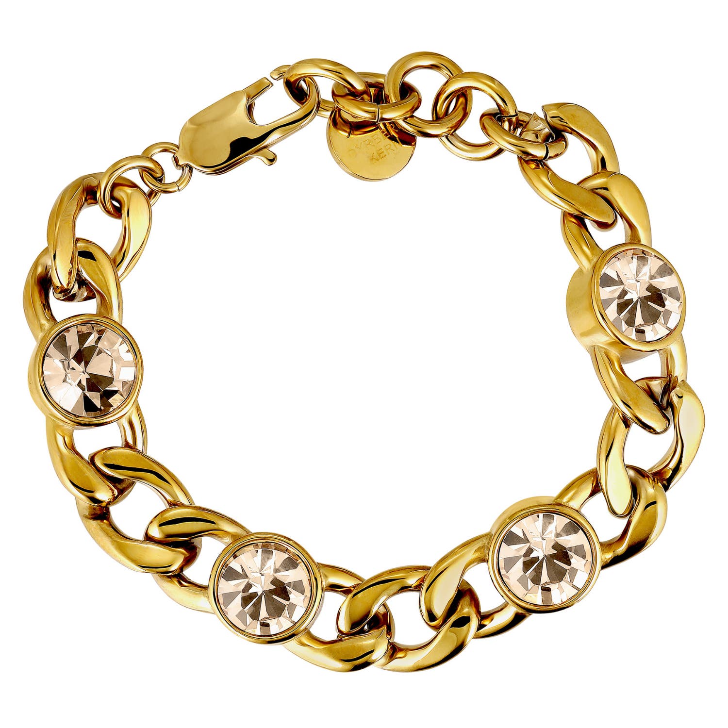 Ariane Golden Crystal & Gold Bracelet