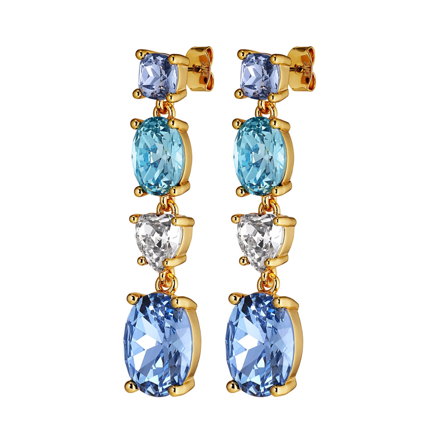 Carmen Blue Aqua Drop Earrings