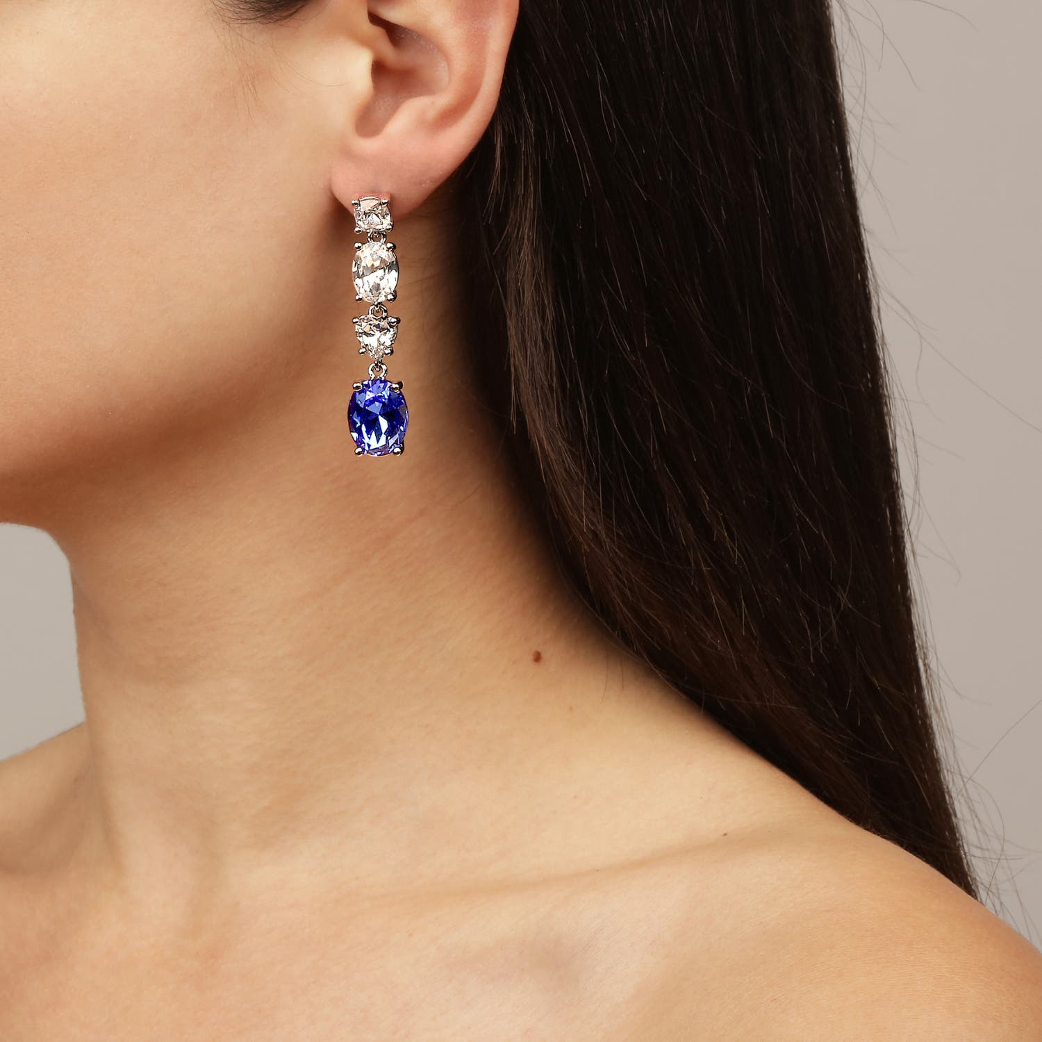 Carmen Blue & Silver Drop Earrings