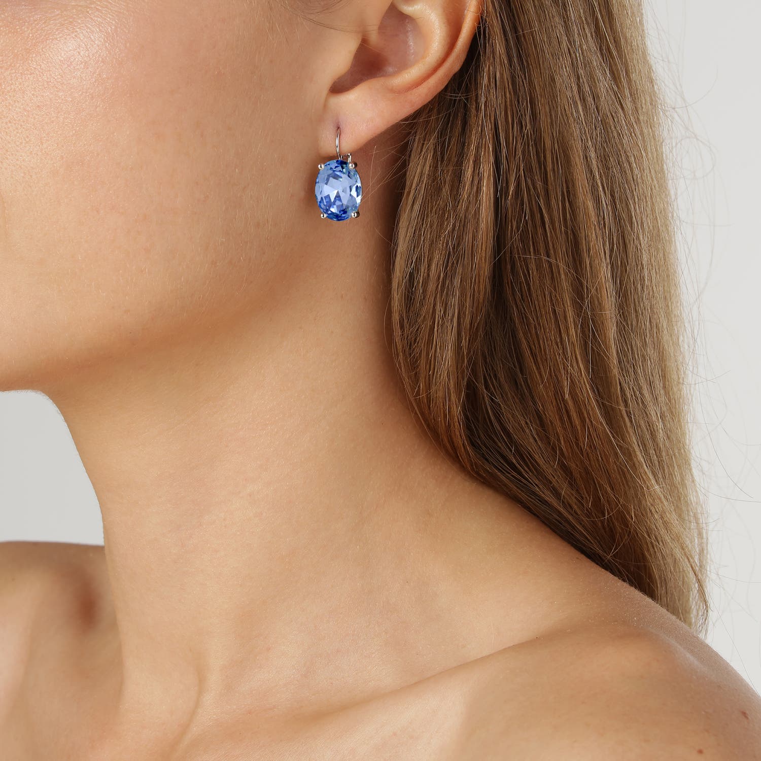 Chantal Blue & Silver Drop Earrings