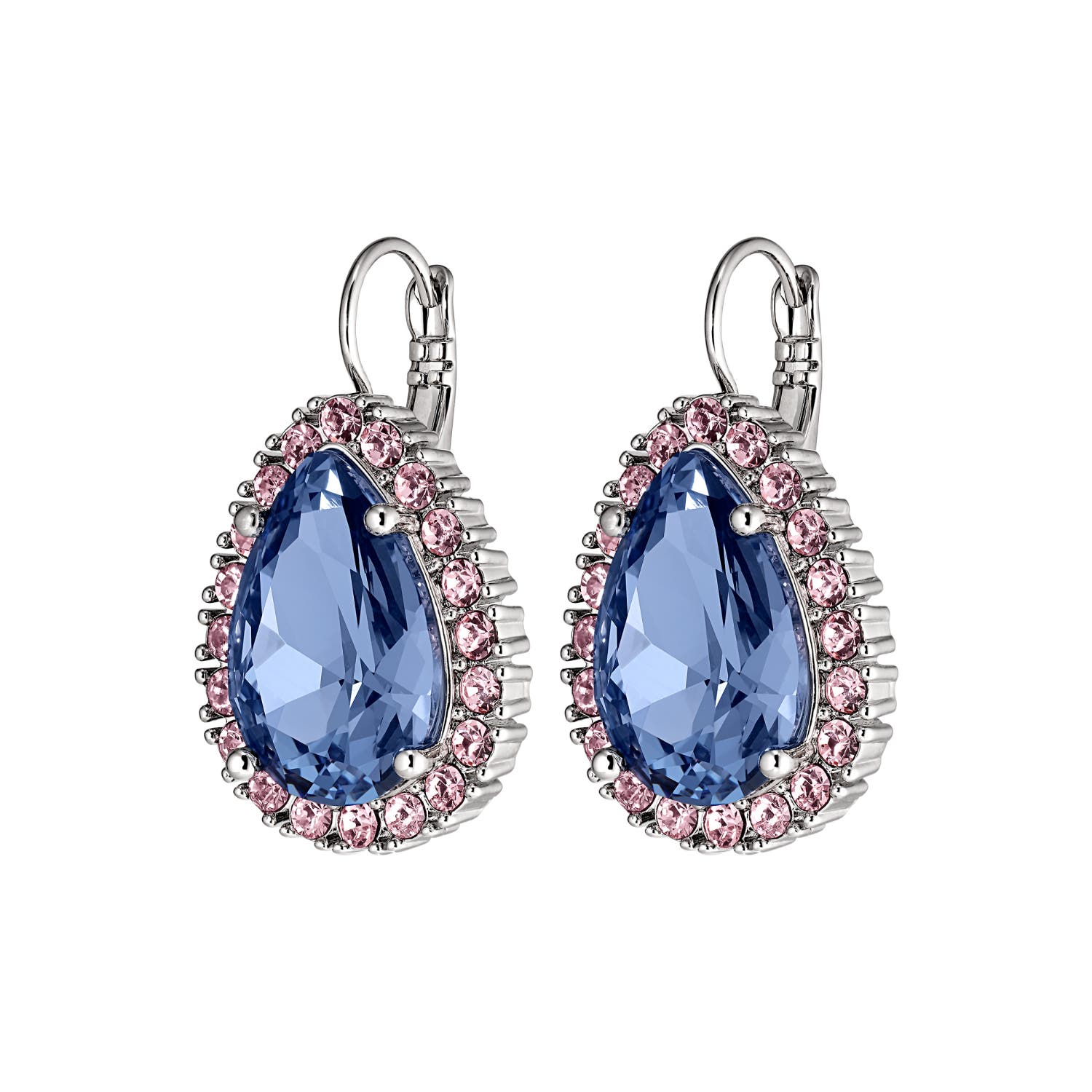 Fiora Blue & Rose Drop Earrings