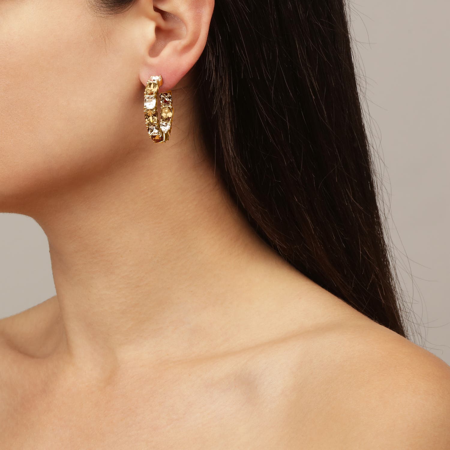 Gretia Golden Hoop Earrings