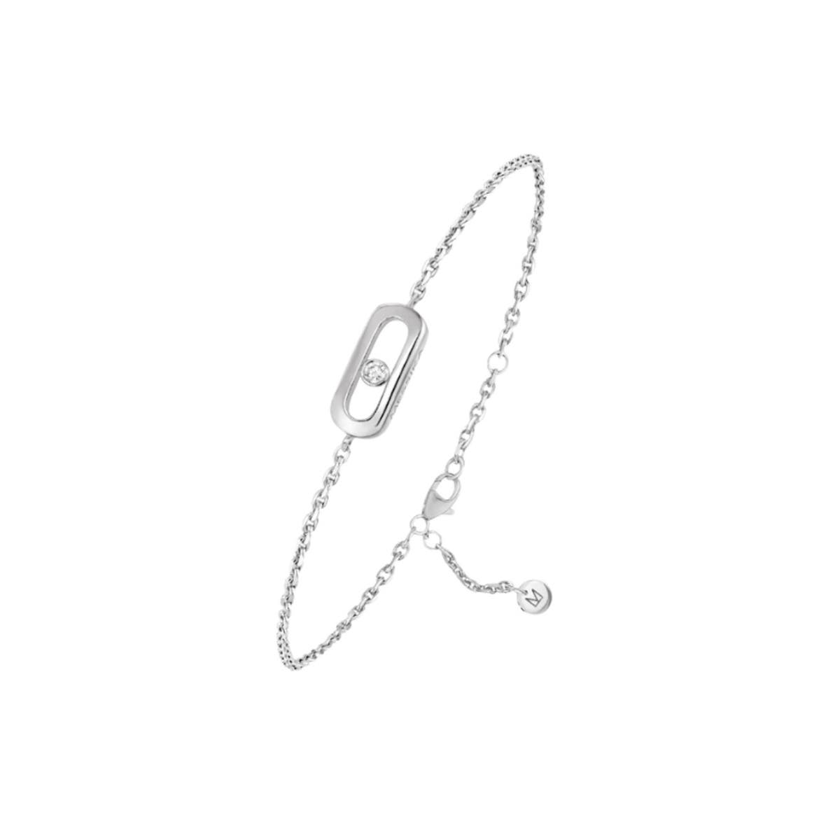 18K White Gold Care(s) Diamond Bracelet