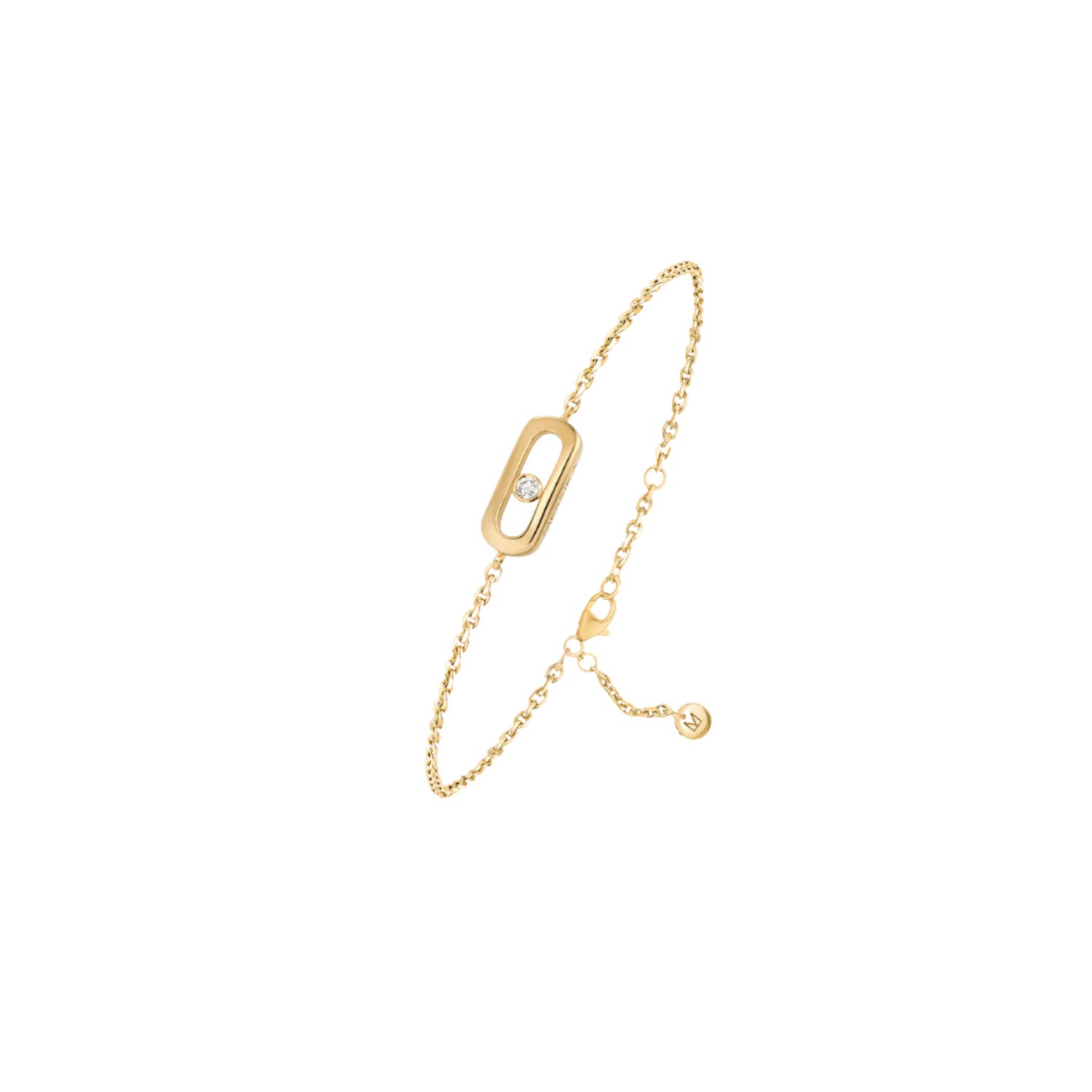 18k Yellow Gold Care(s) Diamond Bracelet