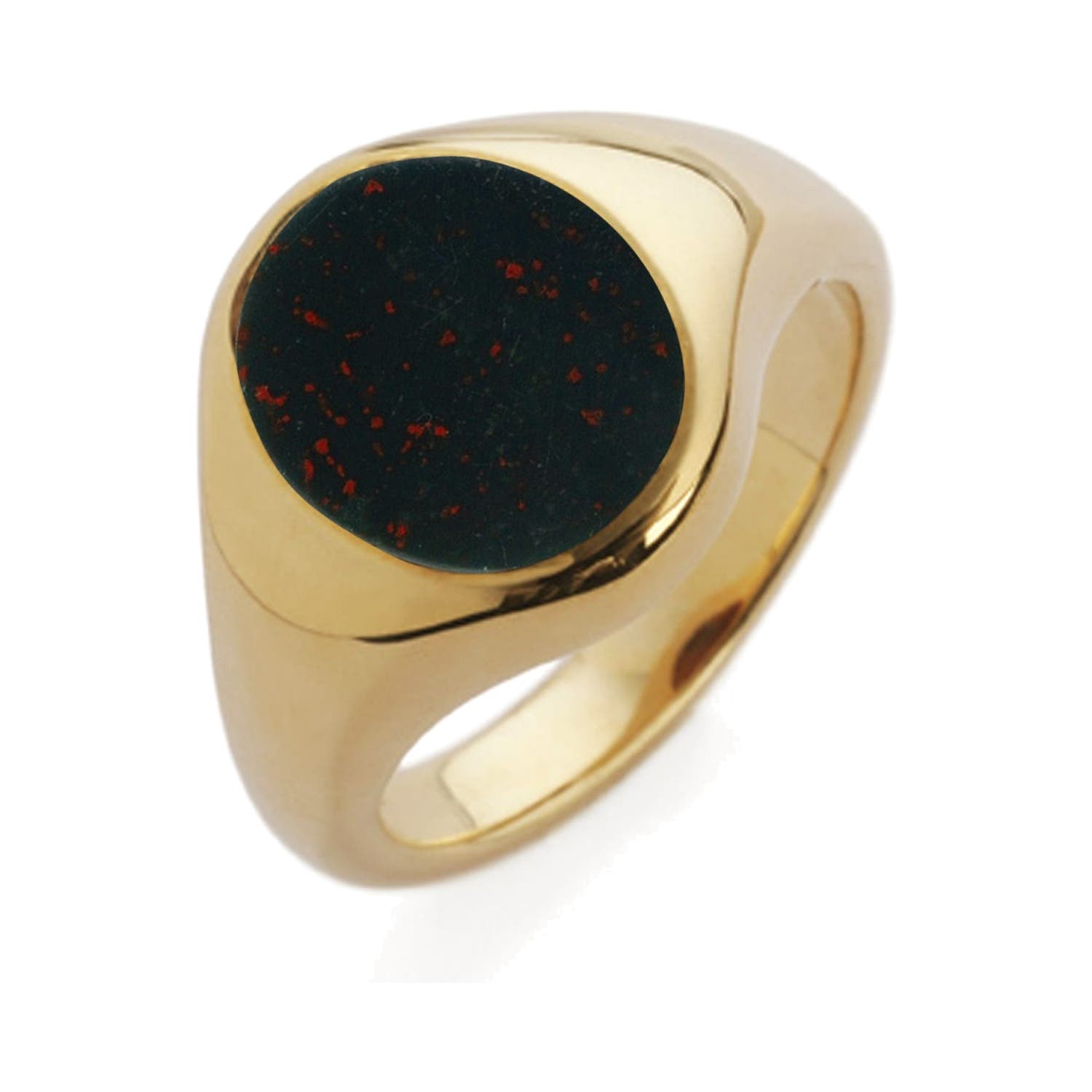 9ct Yellow Gold Bloodstone Signet Ring