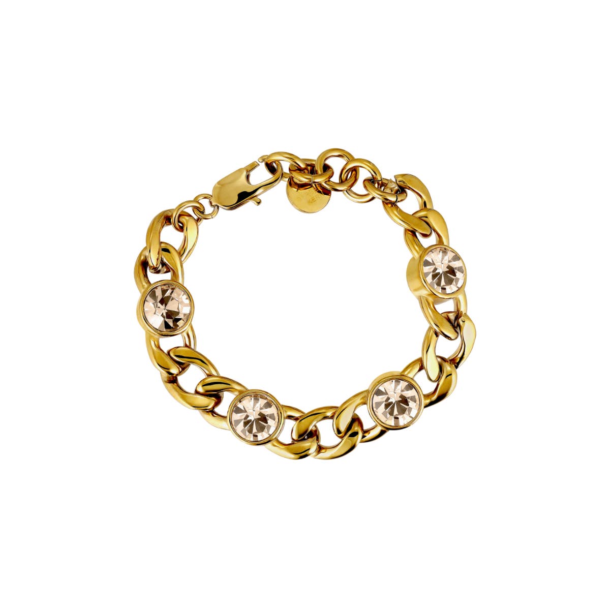 Ariane Golden Crystal & Gold Bracelet