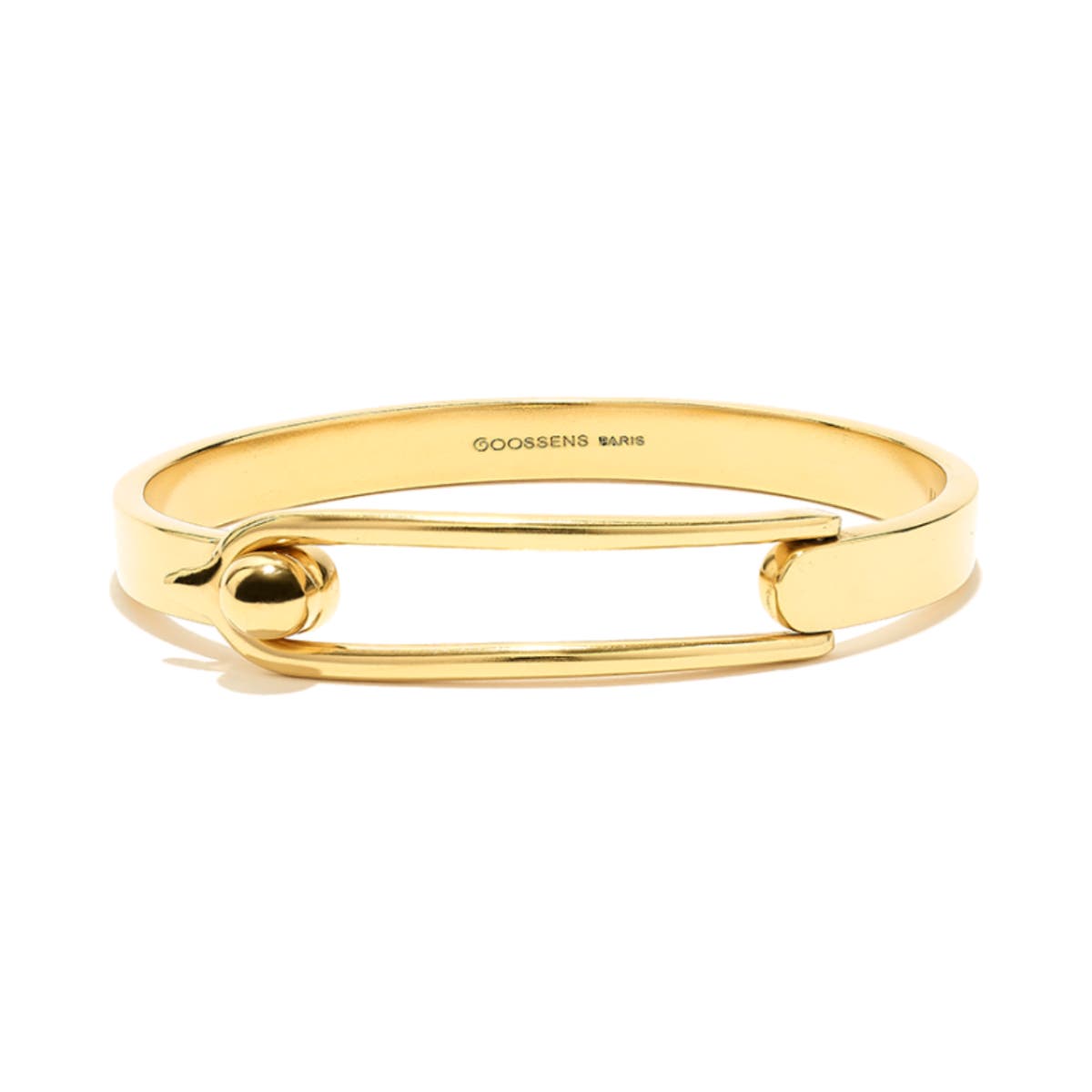 Goossens Boucle Yellow Gold Plated Medium Bracelet. Image one