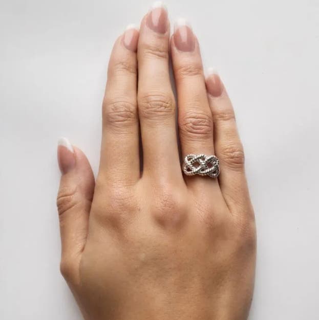 Sterling Silver Fisherman Knot Ring