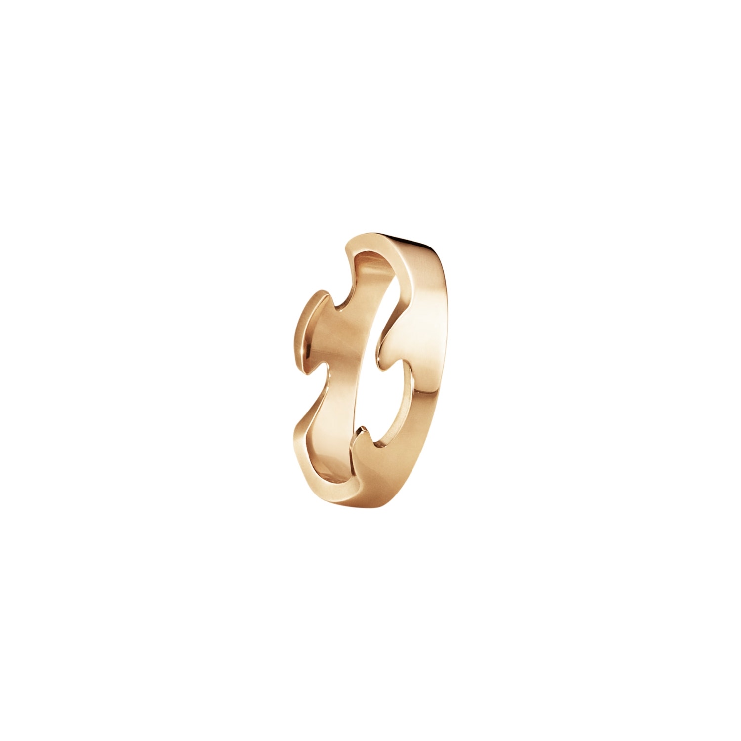 Georg Jensen 18k Rose Gold Fusion End Ring