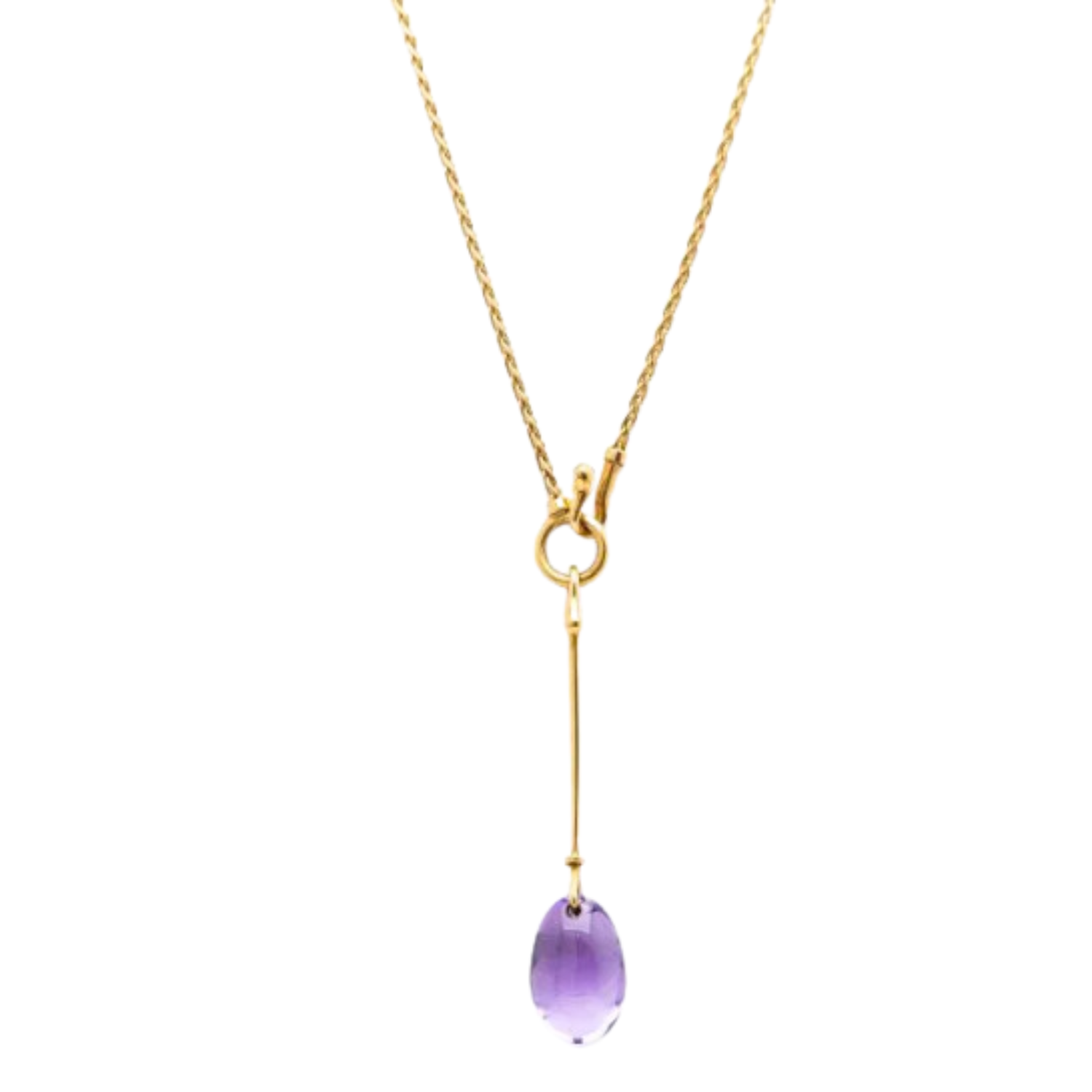 Weir Collection  18K Rose Gold & Amethyst Pendant Necklace