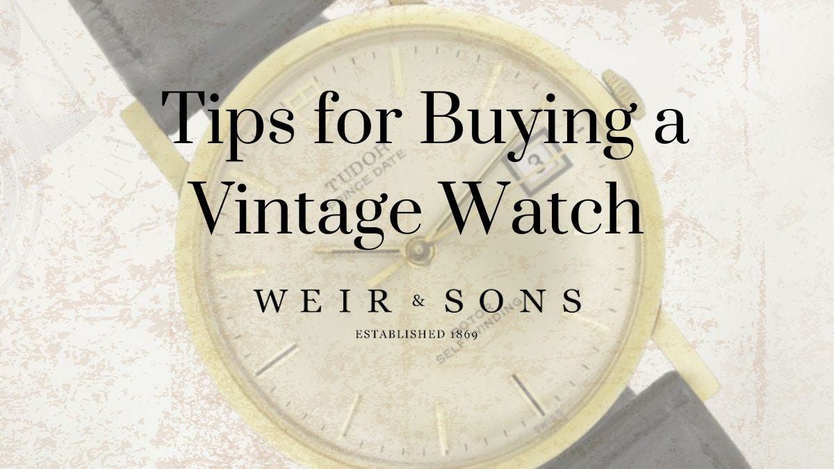 Tips for Buying  Vintage Watch