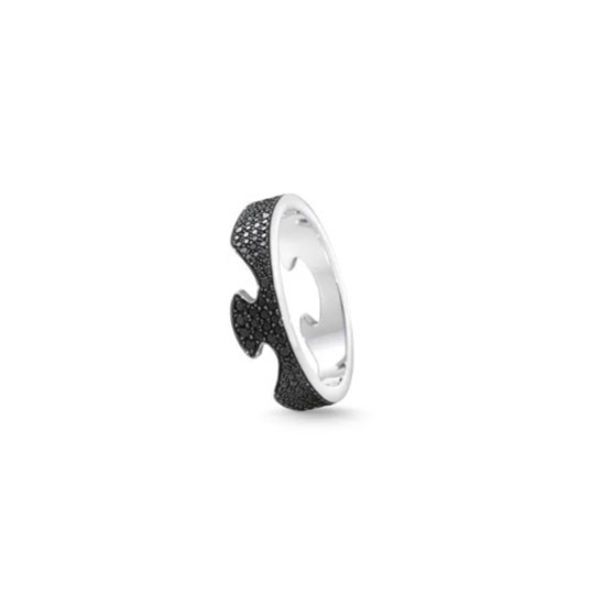 Georg Jensen Fusion Black Diamond End Ring