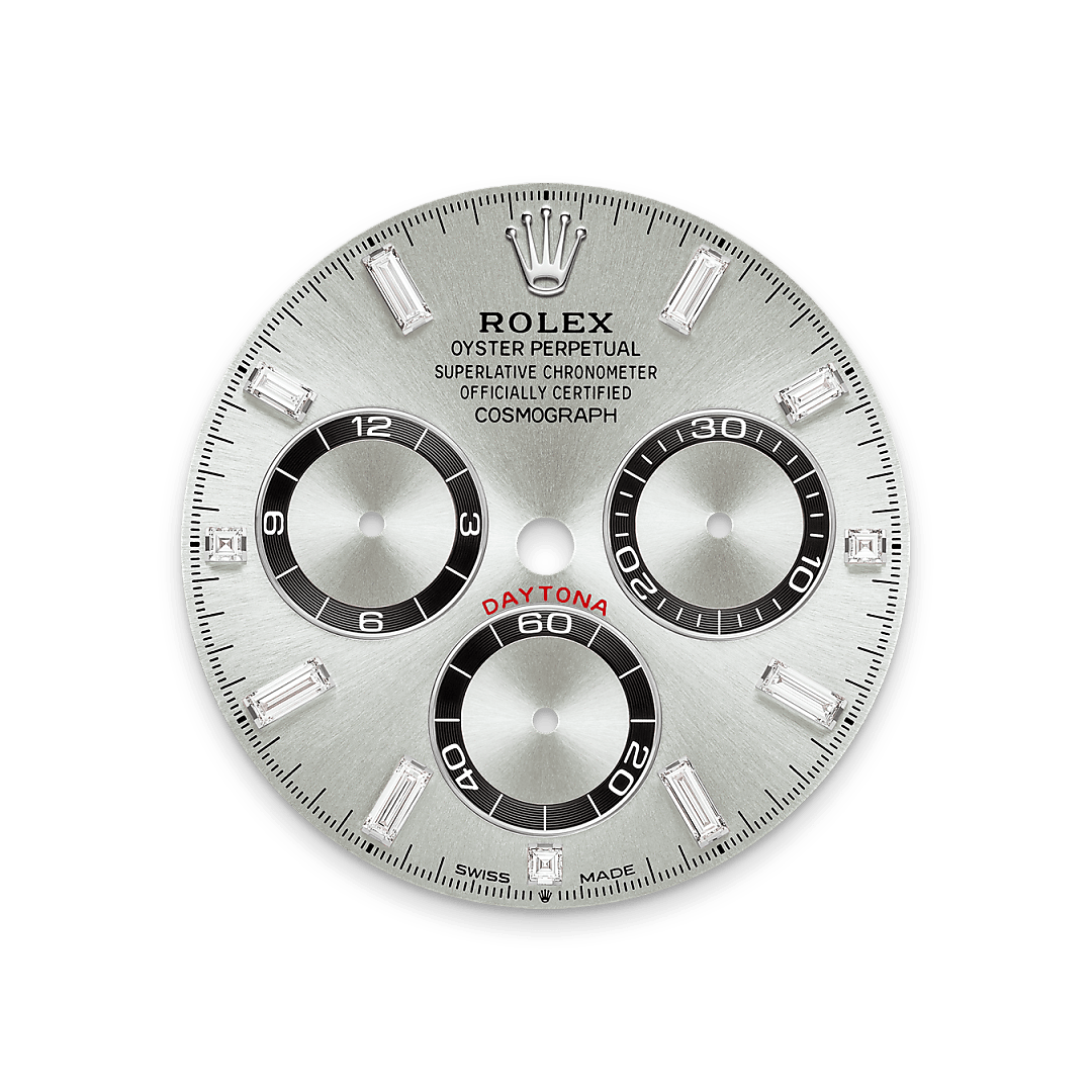 rolex cosmograph daytona  18 ct white gold with lugs set with diamonds, m126539tbr-0002 - Weir & Sons