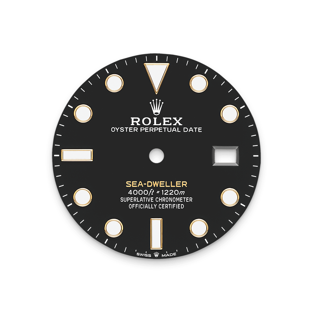 rolex sea-dweller  yellow rolesor, m126603-0001 - Weir & Sons