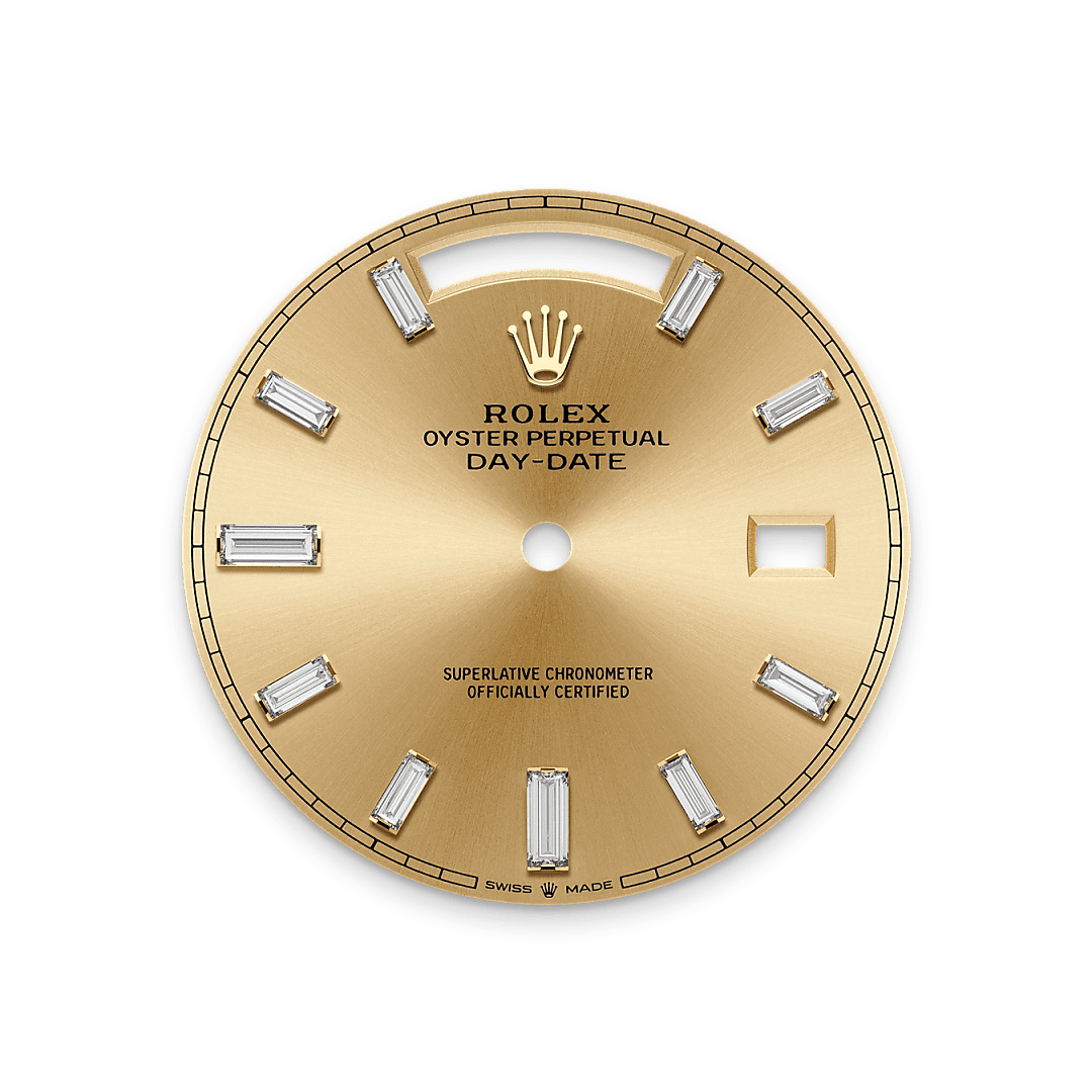 rolex day-date  18 ct yellow gold, m228348rbr-0002 - Weir & Sons