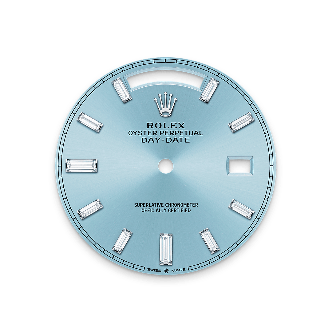 rolex day-date  platinum, m228396tbr-0002 - Weir & Sons