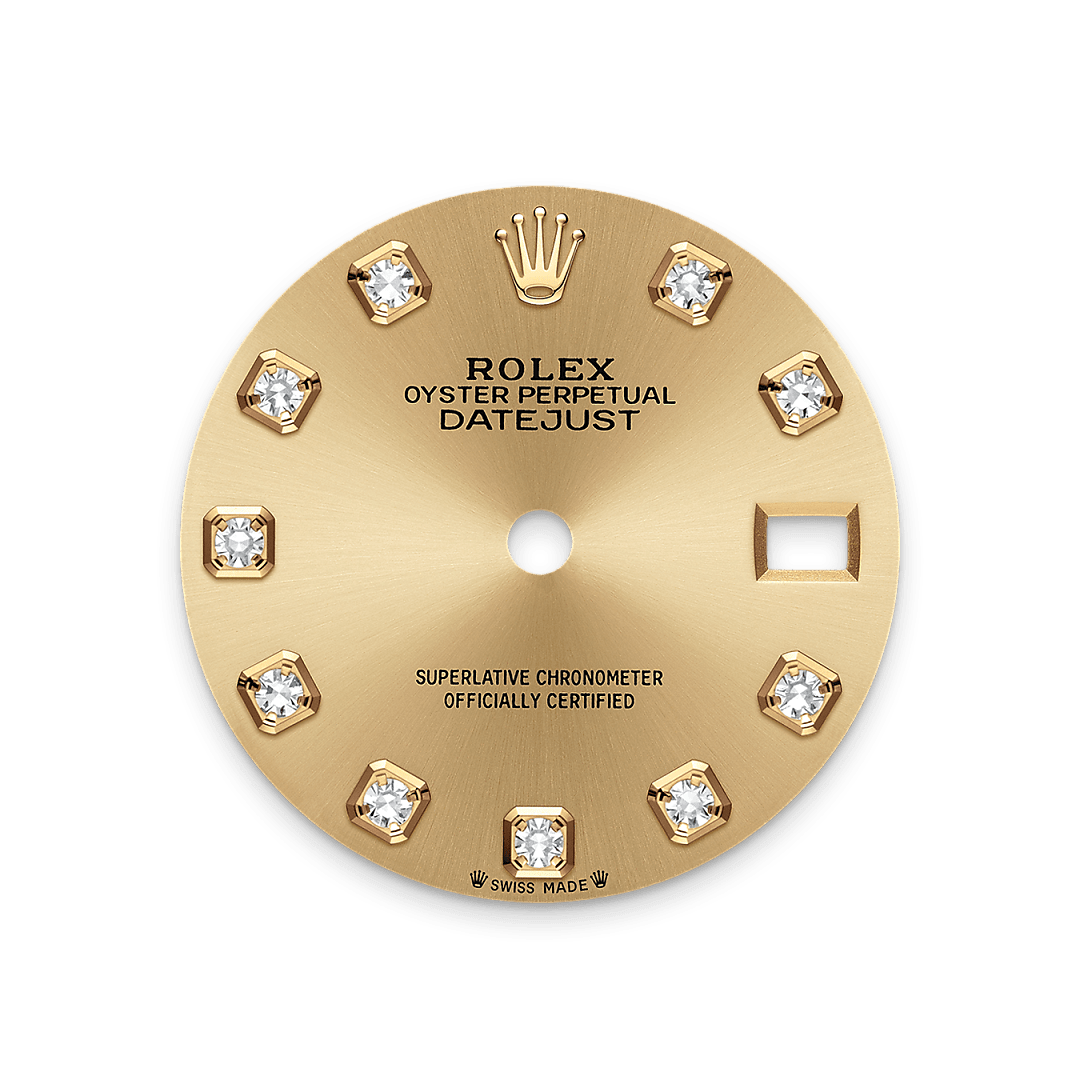 rolex lady-datejust  yellow rolesor, m279173-0012 - Weir & Sons