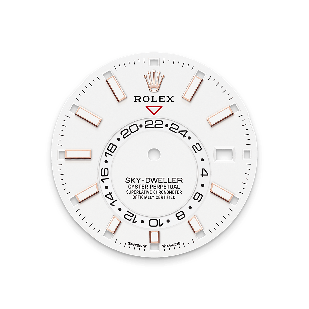 rolex sky-dweller  18 ct everose gold, m336235-0003 - Weir & Sons