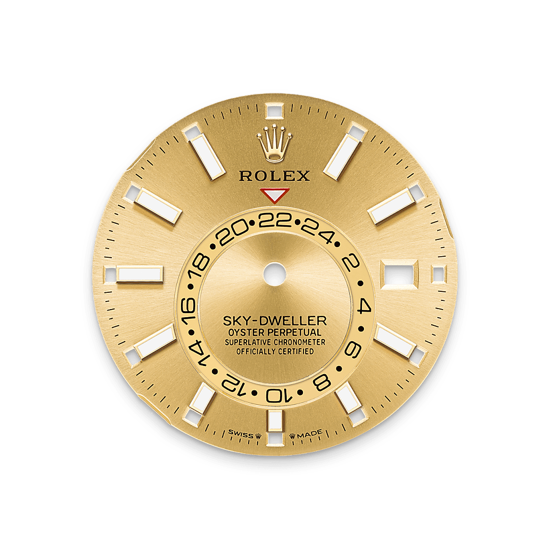 rolex sky-dweller  yellow rolesor, m336933-0001 - Weir & Sons