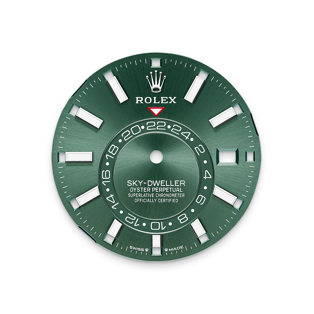 rolex sky-dweller  white rolesor, m336934-0001 - Weir & Sons