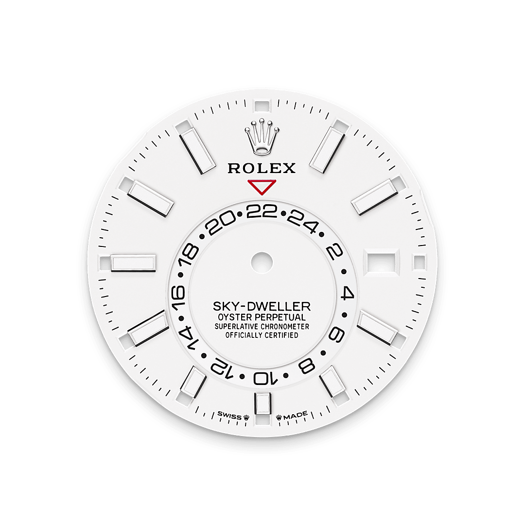 rolex sky-dweller  white rolesor, m336934-0004 - Weir & Sons