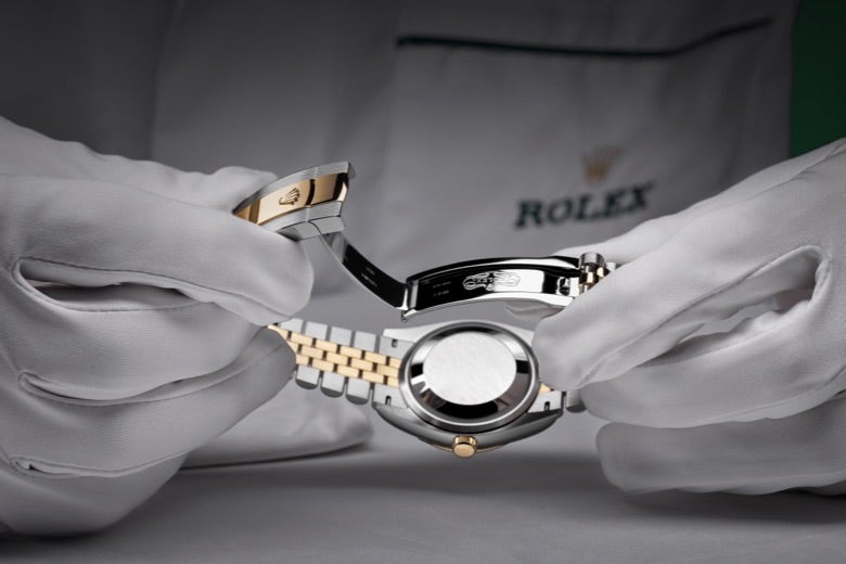 Rolex watch servicing procedure